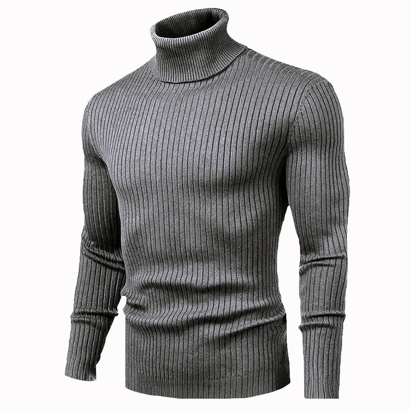 Men's Turtleneck Sweater Slim Fit Soft Knitted Basic Pullover Sweater ...