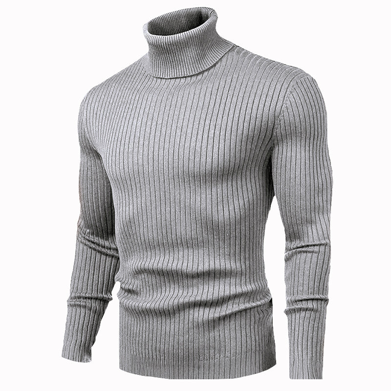 Men's Turtleneck Sweater Slim Fit Soft Knitted Basic Pullover Sweater ...